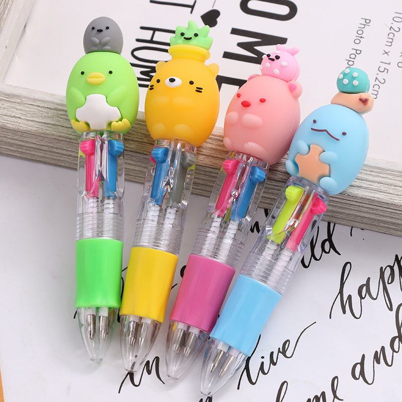 Wholesale Plastic Four Color In One Color Ballint Pen
