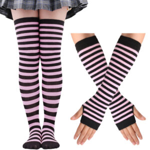 Hands + Feet/-Pink Black Strip 16 / All yards