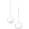 Wholesale Alloy Metal Texture Disco Ball Earrings