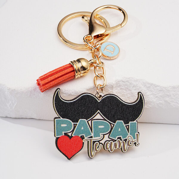 O1CN01GcvfRi1jN4zw9PHiU_2213351114535-0-cib Wholesale Father's Day Bearded Cartoon English Keychain