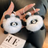 Wholesale Cute Little Panda Plush Ball Keychains