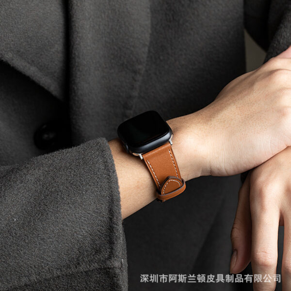 Wholesale Apple Watch Waterproof Single Loop Sports Cowhide Watch Strap