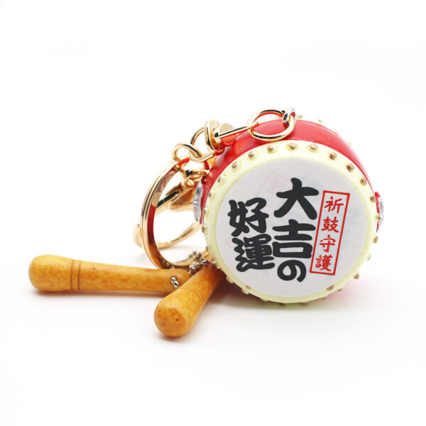 Wholesale Creative Wooden Small Simulation Drum Keychain