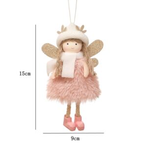 Pink hat antlers angel
