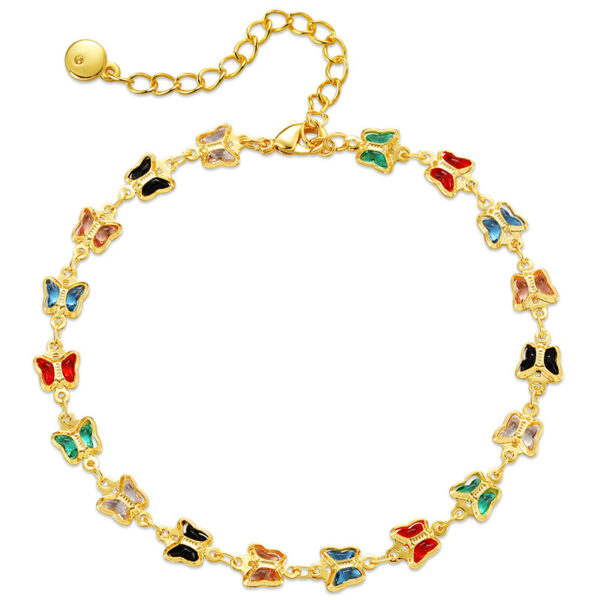 Wholesale Gold Plated Butterfly Alloy Bracelet