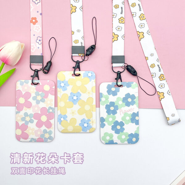 Wholesale Flower ID Card Holder Tag Bracelet Keychain