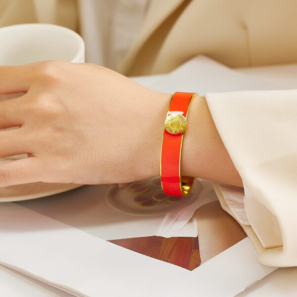 Wholesale Colorful Enamel Titanium Steel Bracelet