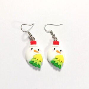 Snow head earrings
