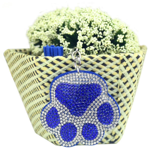 Wholesale Zinc Alloy Diamond Cat Claw Key Chain