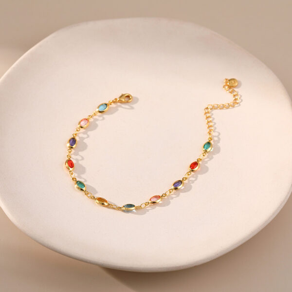 Wholesale Exotic Colorful Acrylic Gold Plated Bracelets