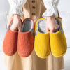 Wholesale Plush Thick Bottom Winter Non-slip Slippers