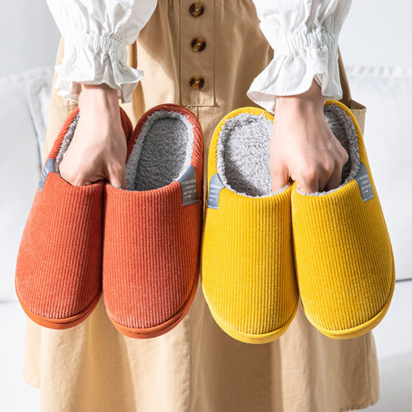 Wholesale Plush Thick Bottom Winter Non-slip Slippers