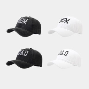 Wholesale Washed Cotton DAD MOM Vintage Embroidered Baseball Cap