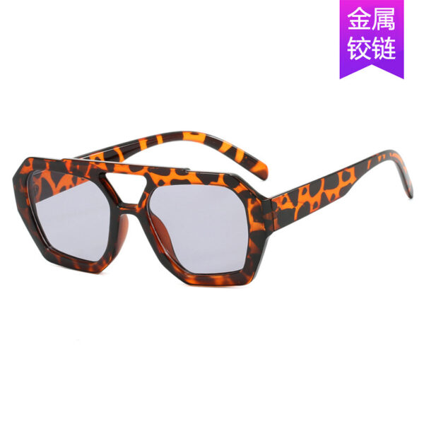 Wholesale of Irregular PC Sunglasses with Double Beams