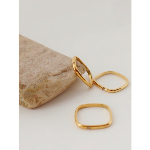 Wholesale Square Titanium Steel Ring