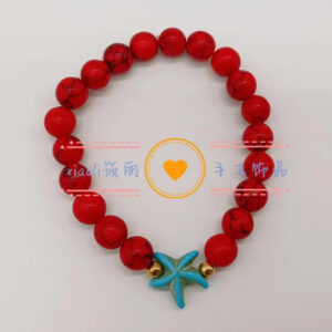Blue Starfish Red turquoise