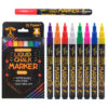Wholesale Fine Character Color Pens Erasable Liquid Plastic Graffiti Marking Brush