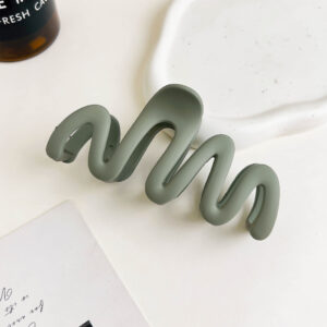 11cm wave-frosted green / Metal
