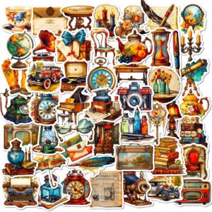 Wholesale Sell 50 Cross-border Retro Stickers New Products Amazon Europe and America Medieval Retro Poster Notebook Stickers