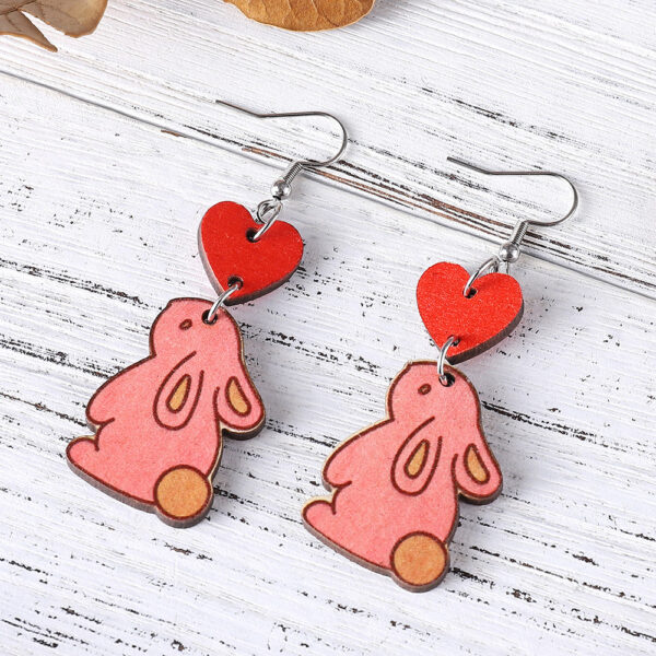 O1CN01GrkS4o1ZzPxrRjD5o_2214986983265-0-cib Wholesale Jewelry Easter Love Bunny Wooden Earrings