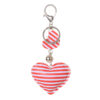 Wholesale Leather Heart Independence Day Keychain