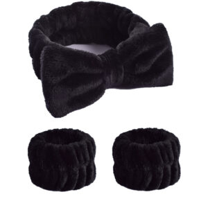 #15 Black Hair Band 1 Wrist Band 2 (Flat Car Seam Interface)