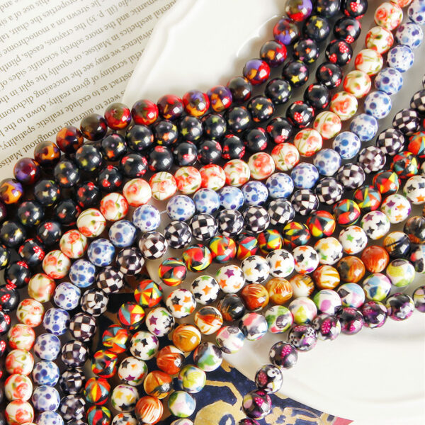 Wholesale 10mm Resin Printing Beads