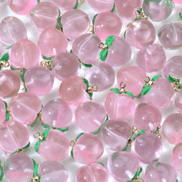 Wholesale Resin Pink Aqua Honey Peach Beads