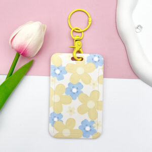 Five-leaf flower-yellow and blue + yellow handcuff buckle