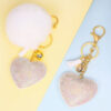Wholesale Love Hair Ball Zinc Alloy Keychain
