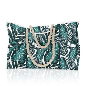 Beach bag-banana leaves / Medium