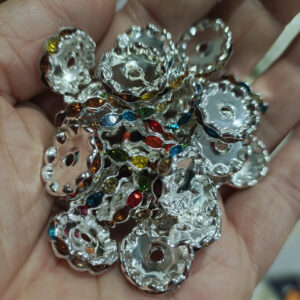 802 mixed colored diamonds / Hole in the middle