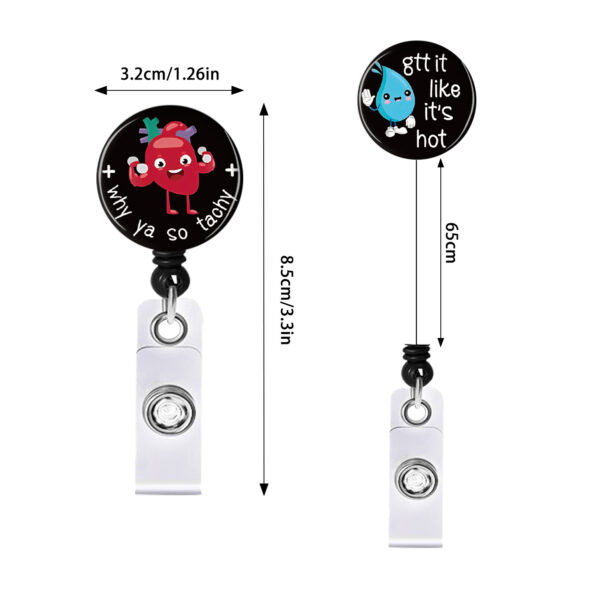 O1CN01H2QE0n1DSyOFpKmpN_971130216-0-cib Wholesale Badge Reels ABS Epoxy Patch Heart Bottle Syringe Retractable Keychain