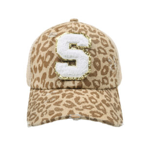 Single loophole yellow leopard print-S