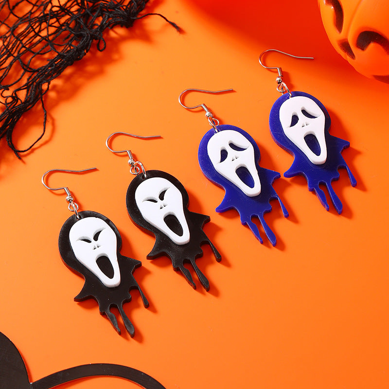 Wholesale Ghost Vampire 3D Acrylic Earrings