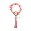 O1CN01H3neXK1eDqygOXq4C_2216524353838-0-cib Wholesale Vermicelli Strap Flamingo Silicone Beaded Wrist Keychain