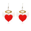 Wholesale Valentine's Day Angel of Heart Acrylic Earrings
