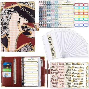 UV snap-leopard-brown (zipper bag 12 small floral budget card 12 flower English stickers 4 24 stickers 1 rose gold pen 1)
