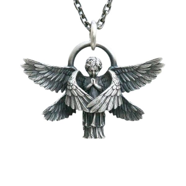 Wholesale Seraph Pendant Alloy Necklace