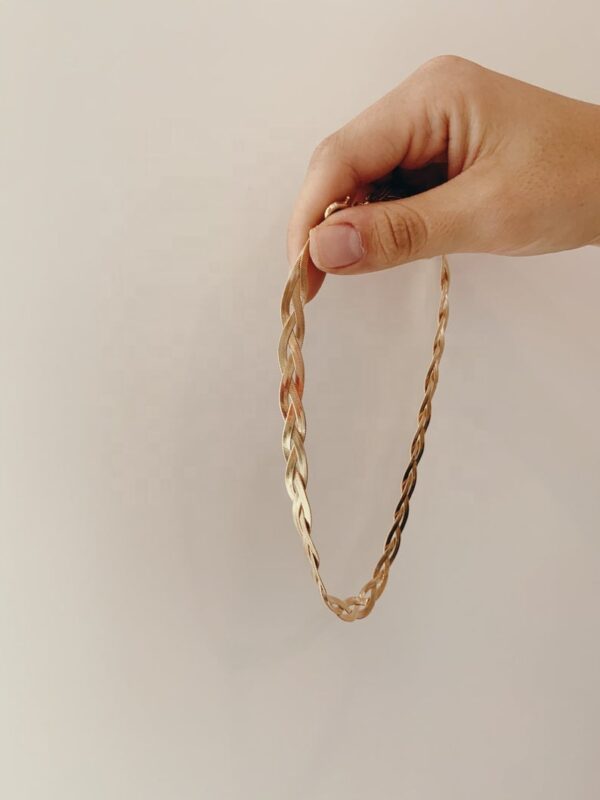 O1CN01H9umiZ1VHfb8hdYwJ_4112122628-0-cib Wholesale Stainless Steel Plated 18k Three-layer Braided Flat Snake Bone Thick Necklace