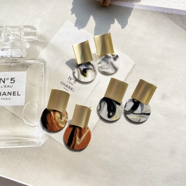 Wholesale Vintage Painted Acrylic Earrings