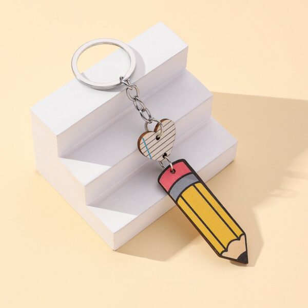 O1CN01HCCMTc1bFjj8MMk9m_2857743436-0-cib Wholesale Wooden Pencil Teacher's Day Gift Keychain