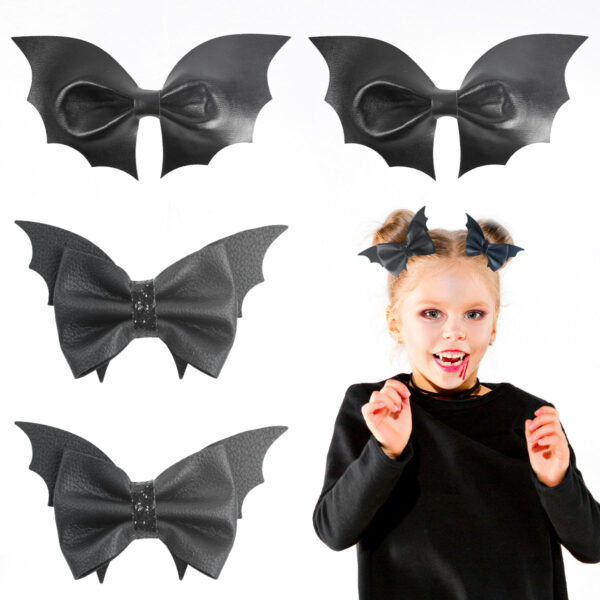O1CN01HCuLye21diOqjKFWm__2290627008-0-cib Wholesale Leather Batwing Kids Hair Clips
