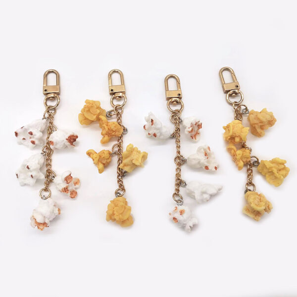 Wholesale Resin Popcorn Simulation Keychains