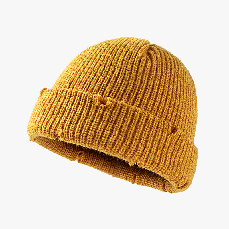 Wholesale Knitted Worn-out Cotton Wool Hat