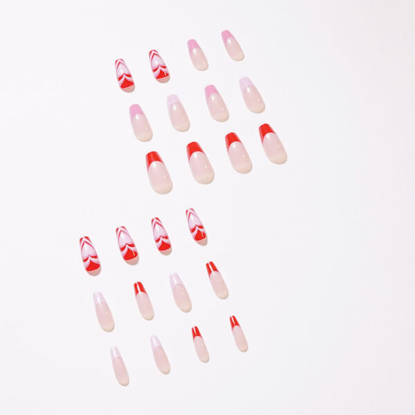 Wholesale Plastic French Heart Nail Stickers