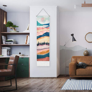 Landscape Painting-White / 32.5x130cm