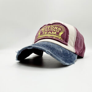 Navy blue brim + Wine Red / Adjustable