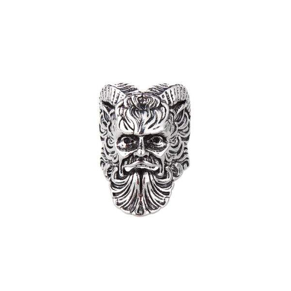 Wholesale Retro Punk Wolf Head Men's Ring Set
