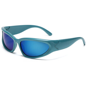Dark green frame ice blue chip c6